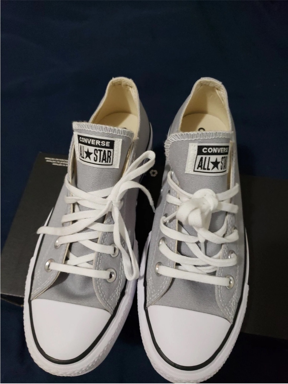 Converse Low Top Sneakers - Gray & White